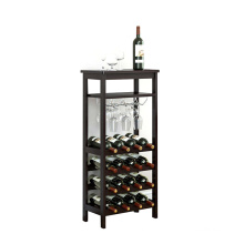 High Quality Floor Standing Wood Wine Rack
